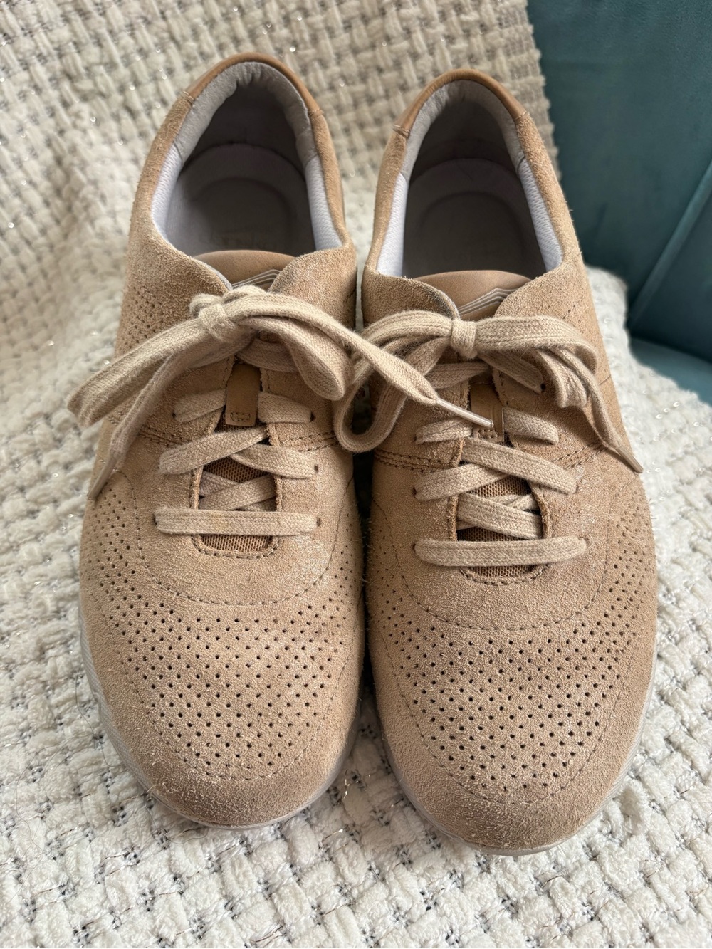 Dansko Tan Suede Alissa Sneakers Size 40 EU